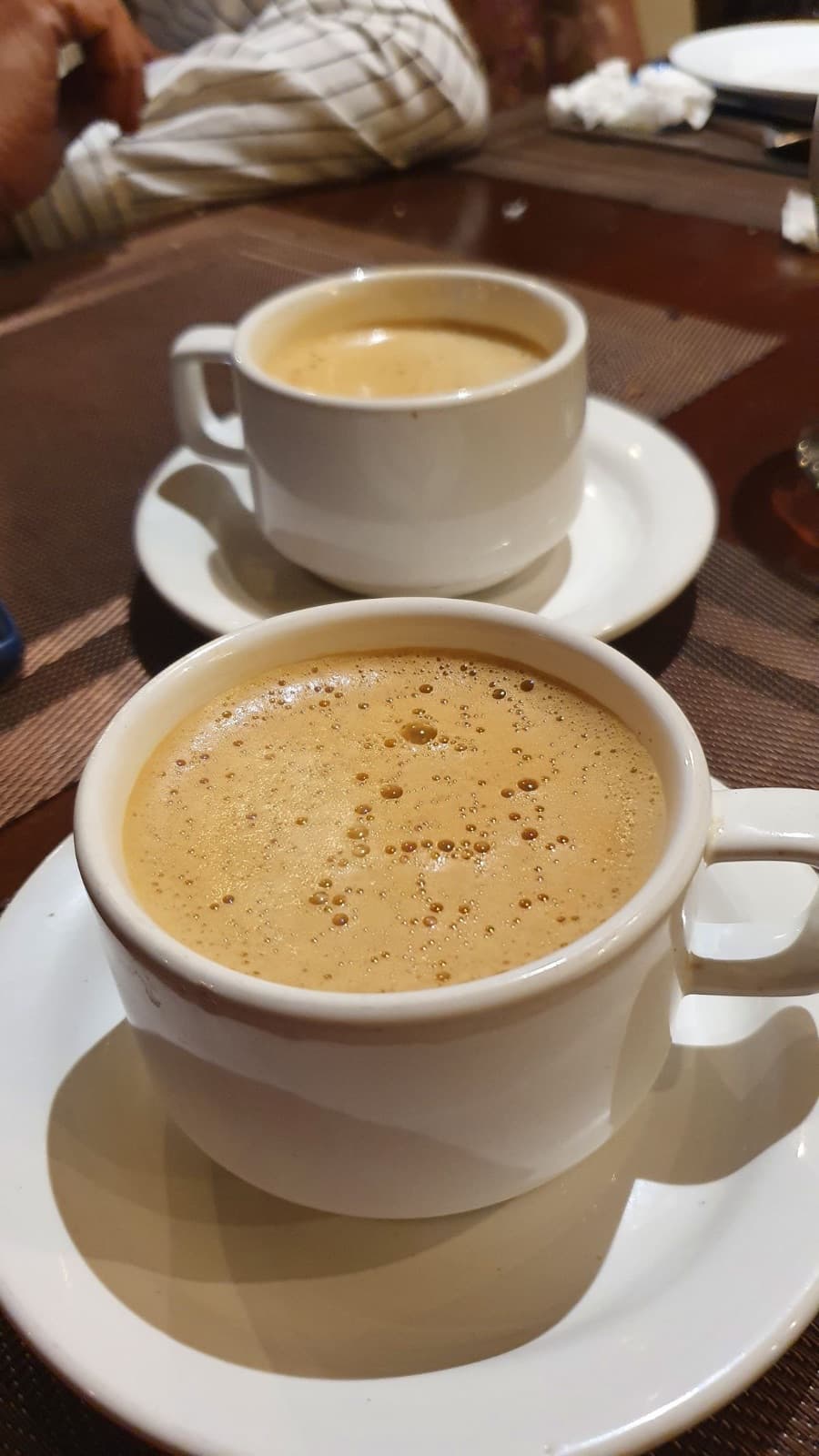 Milk coffee with cappuccino